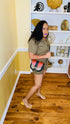 Dusty olive cute romper